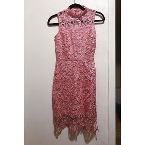 Lacy pink dress